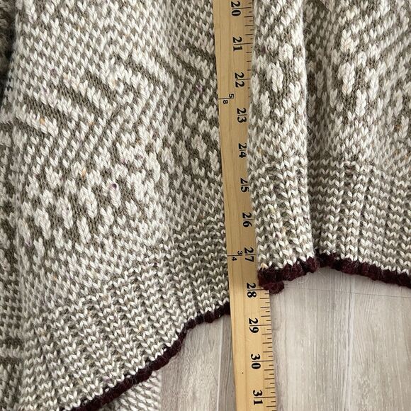 YIGAL AZROUEL Open Cardigan Woman's Sz Small 70% Alpaca Knit Oversized Drape - Picture 12 of 15